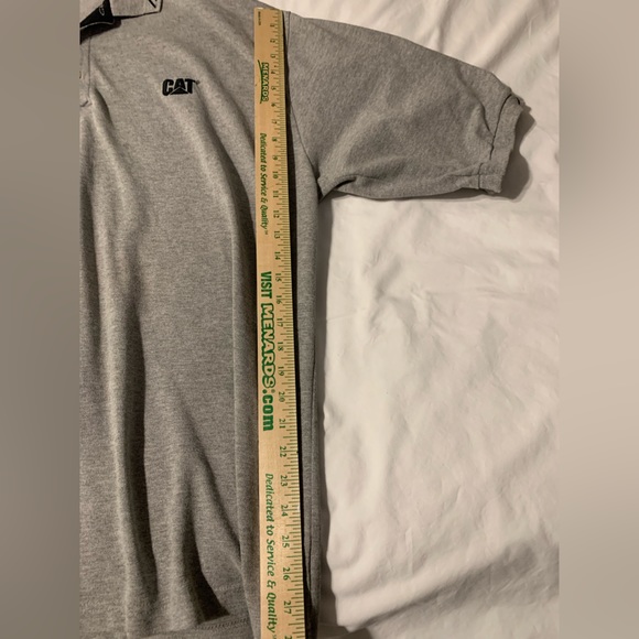 Screenmates Caterpillar Short Sleeve Mens Polo Shirt Size 3xl Gray - Picture 7 of 12